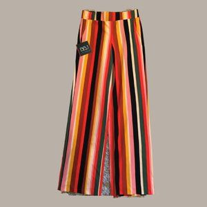 NWT Wide leg striped pants S